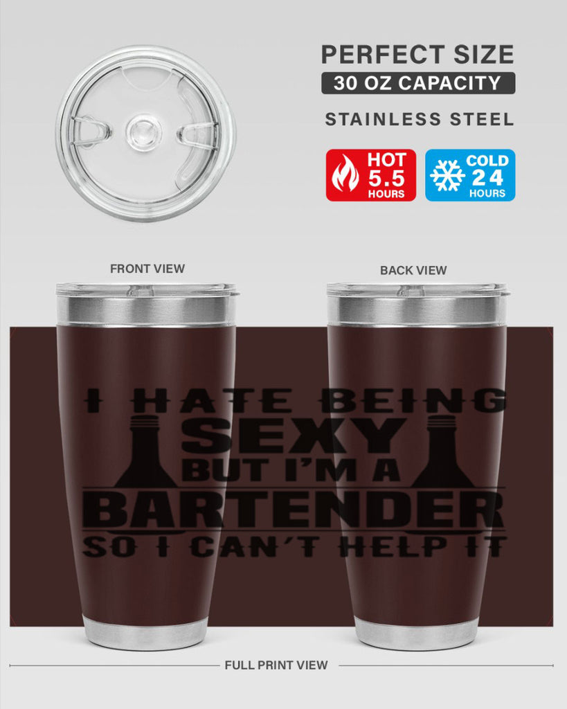 I hate being Style 1#- bartender- tumbler