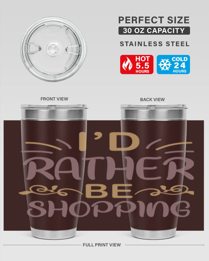 Id Rather Be Shopping 109#- fashion- Cotton Tank