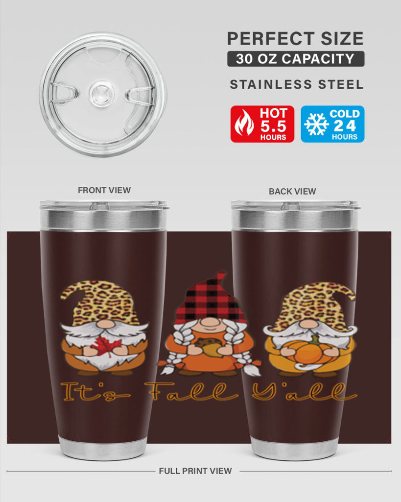 It s Fall Y all Gnome 362#- fall- Tumbler