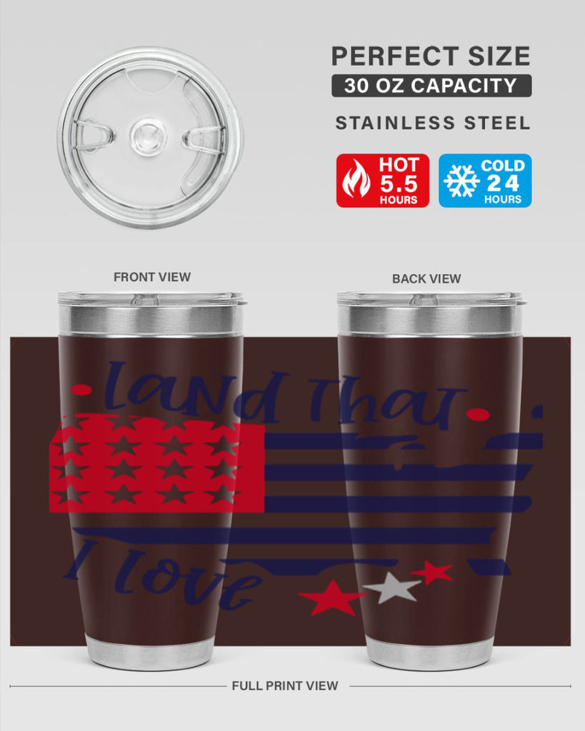 Land That I Love Style 158#- Fourt Of July- Tumbler