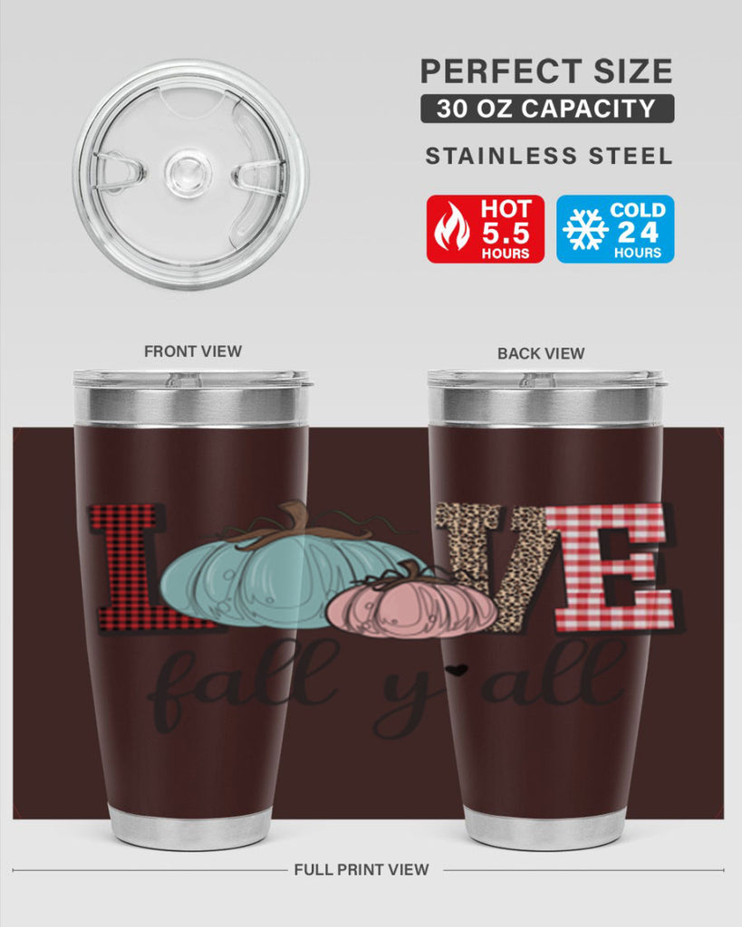 Love Fall Yall 409#- fall- Tumbler