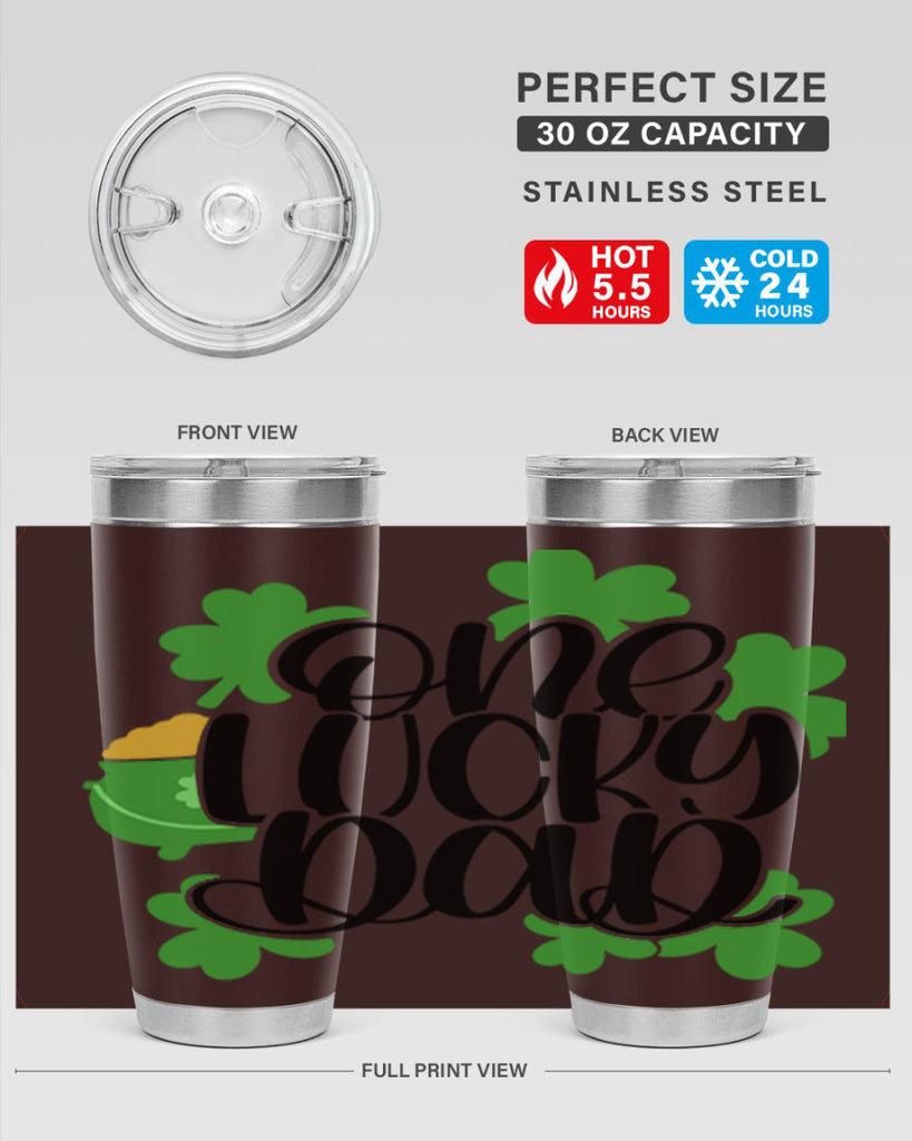 One Lucky Dad Style 43#- St Patricks Day- Tumbler