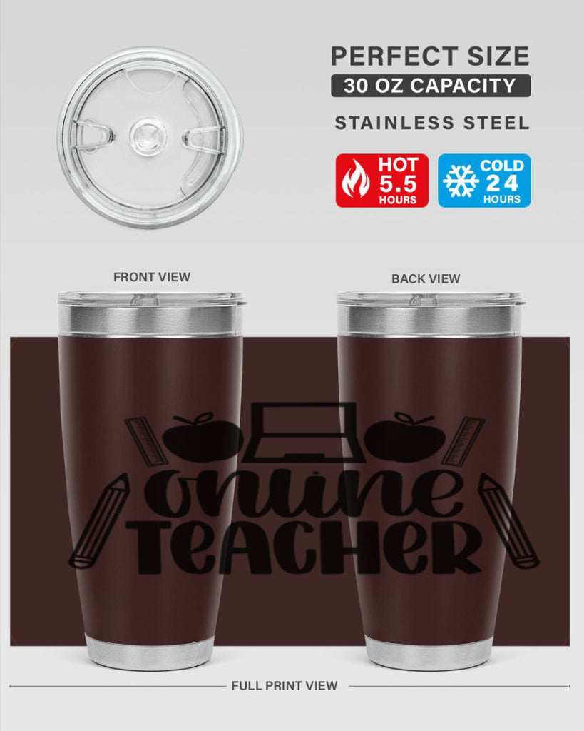 Online Teacher Style 61#- teacher- tumbler