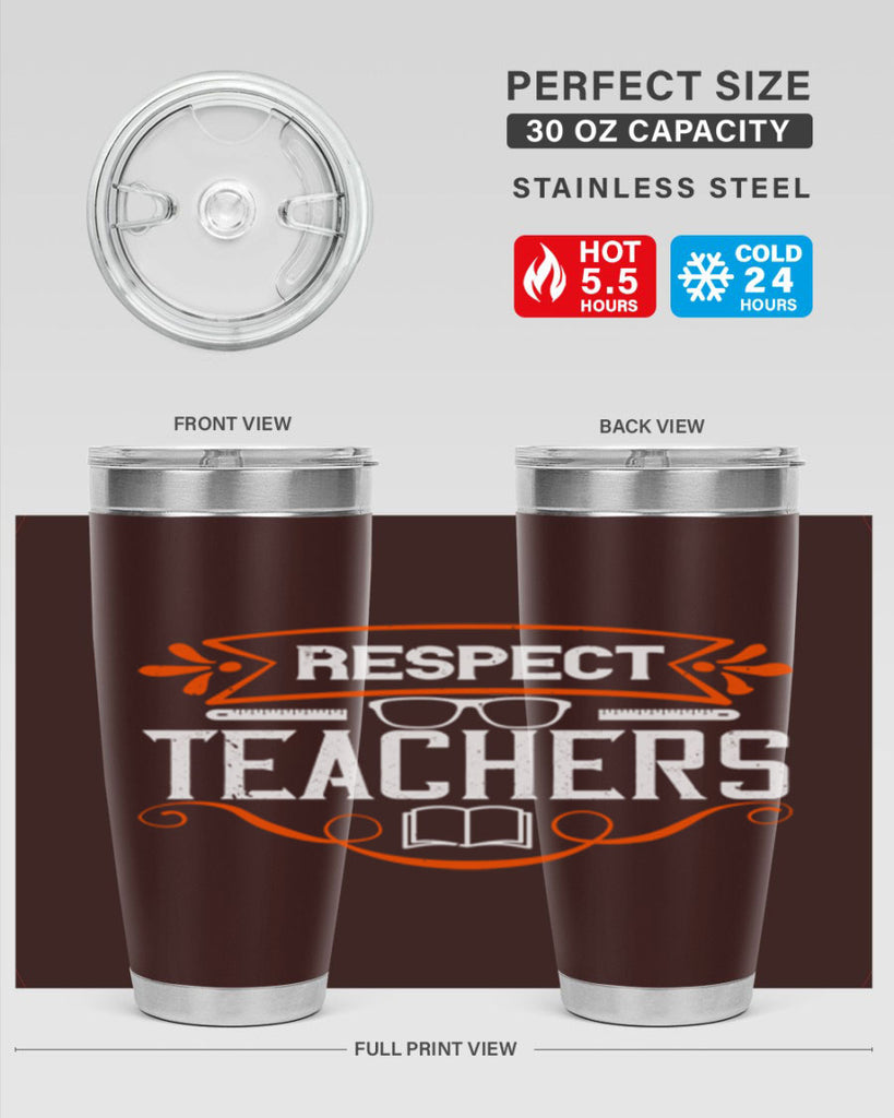 Respect Teachers Style 23#- teacher- tumbler