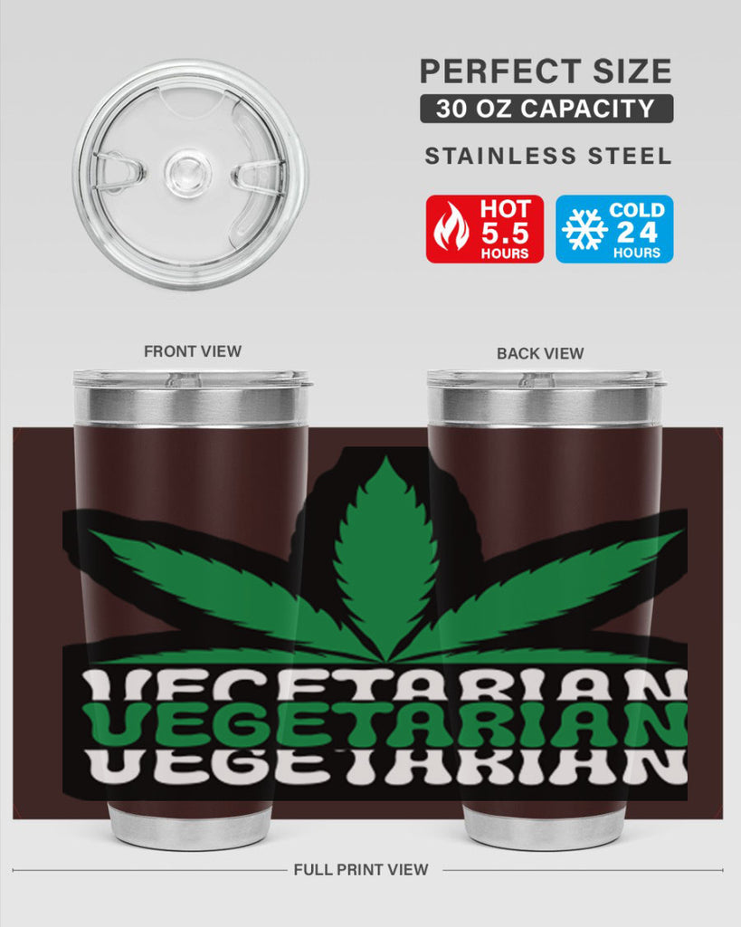Vegetarian 271#- marijuana- Tumbler