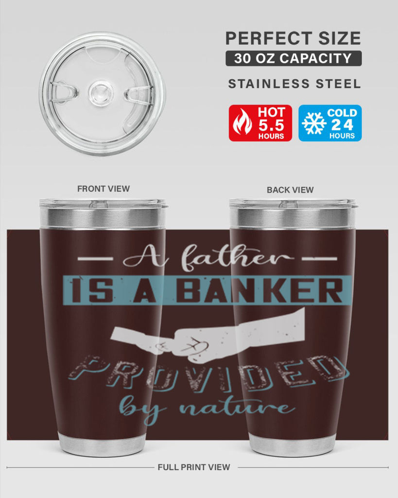a father is a banker 168#- fathers day- Tumbler