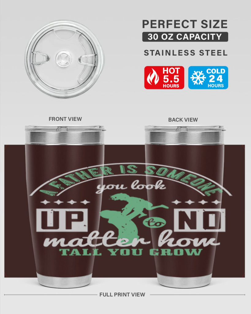 a father is someone 125#- fathers day- Tumbler