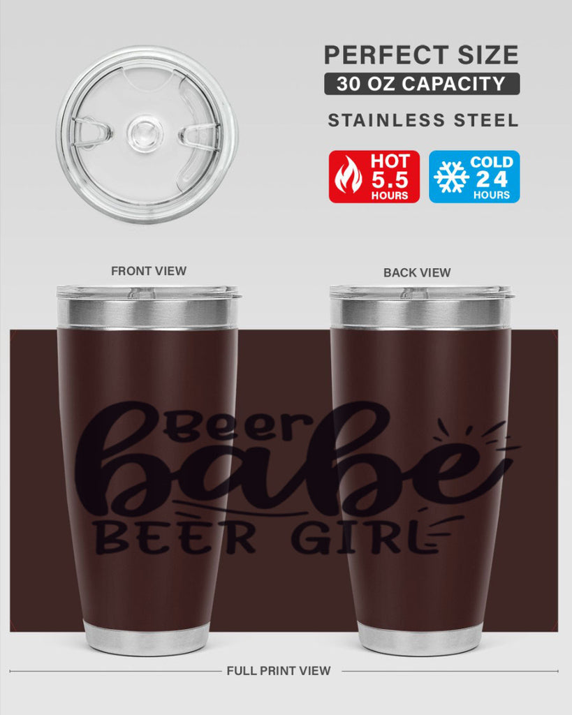 beer babe beer girl 136#- beer- Tumbler
