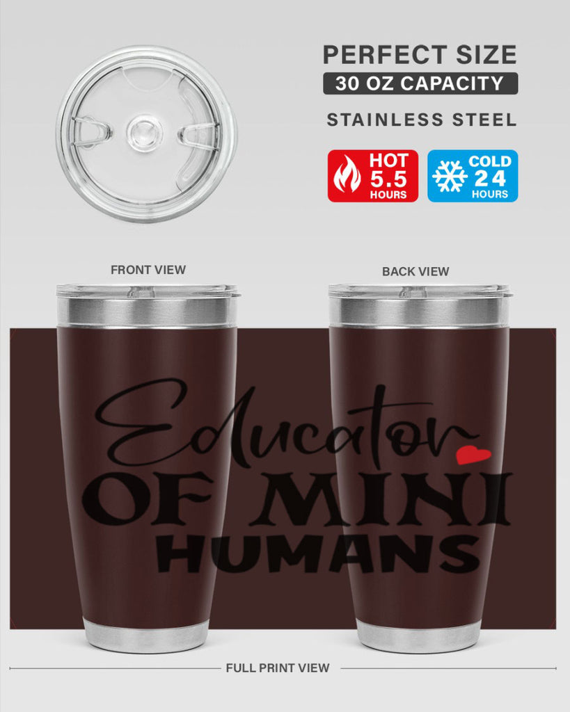educator of mini humans Style 180#- teacher- tumbler