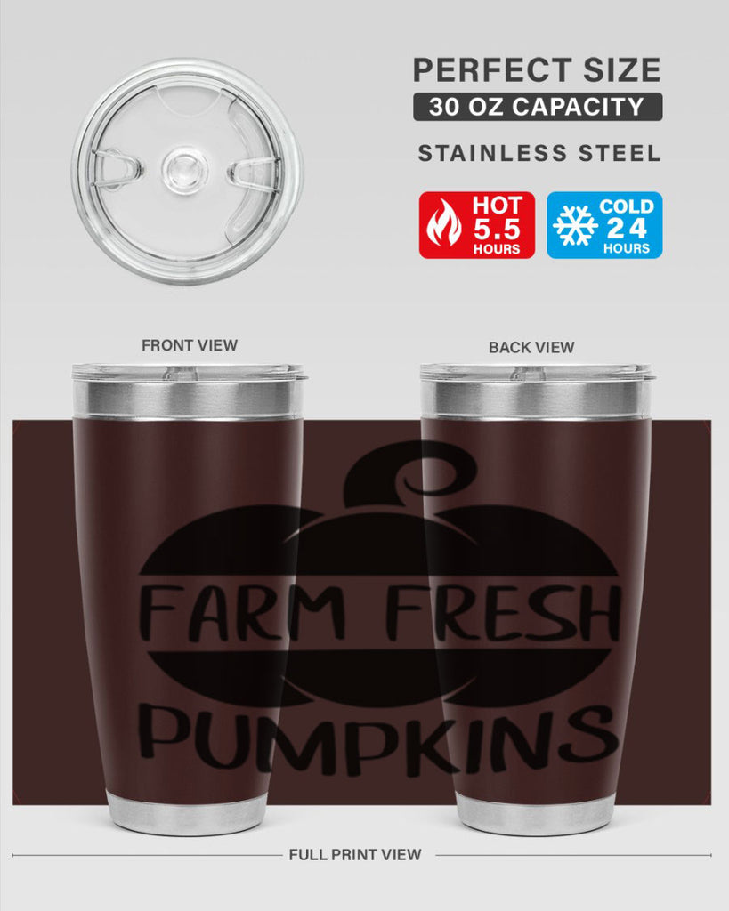 farm fresh pumpkins 174#- fall- Tumbler