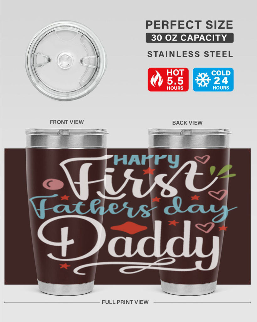 happy first fathers day daddy 89#- fathers day- Tumbler