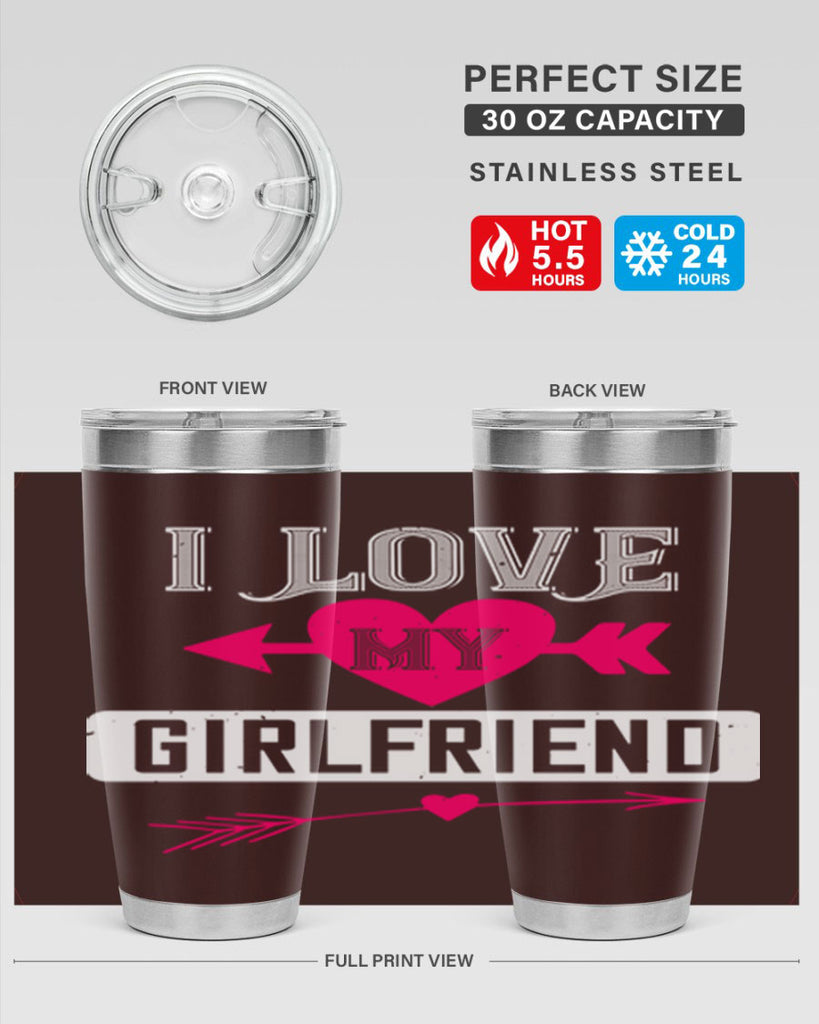 i love my girlfriend 54#- valentines day- Tumbler
