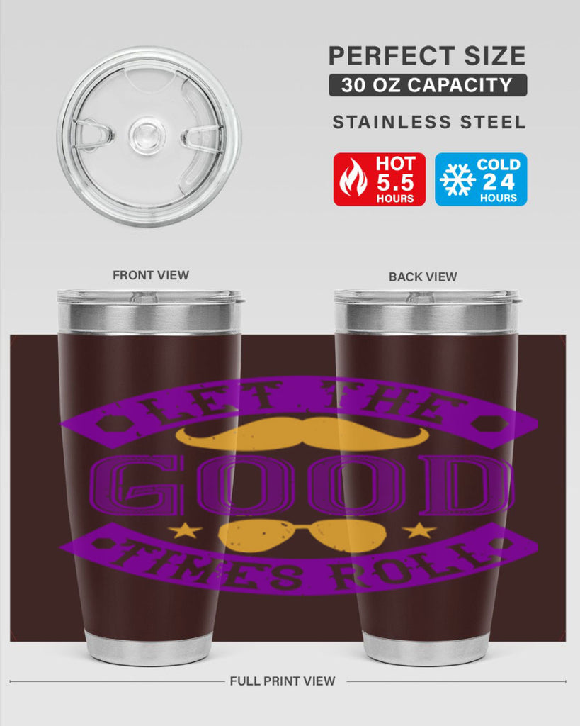 let the good times roll 52#- mardi gras- Tumbler