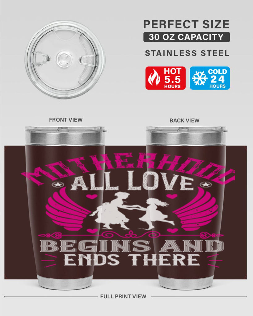 motherhood all love 57#- mothers day- Tumbler