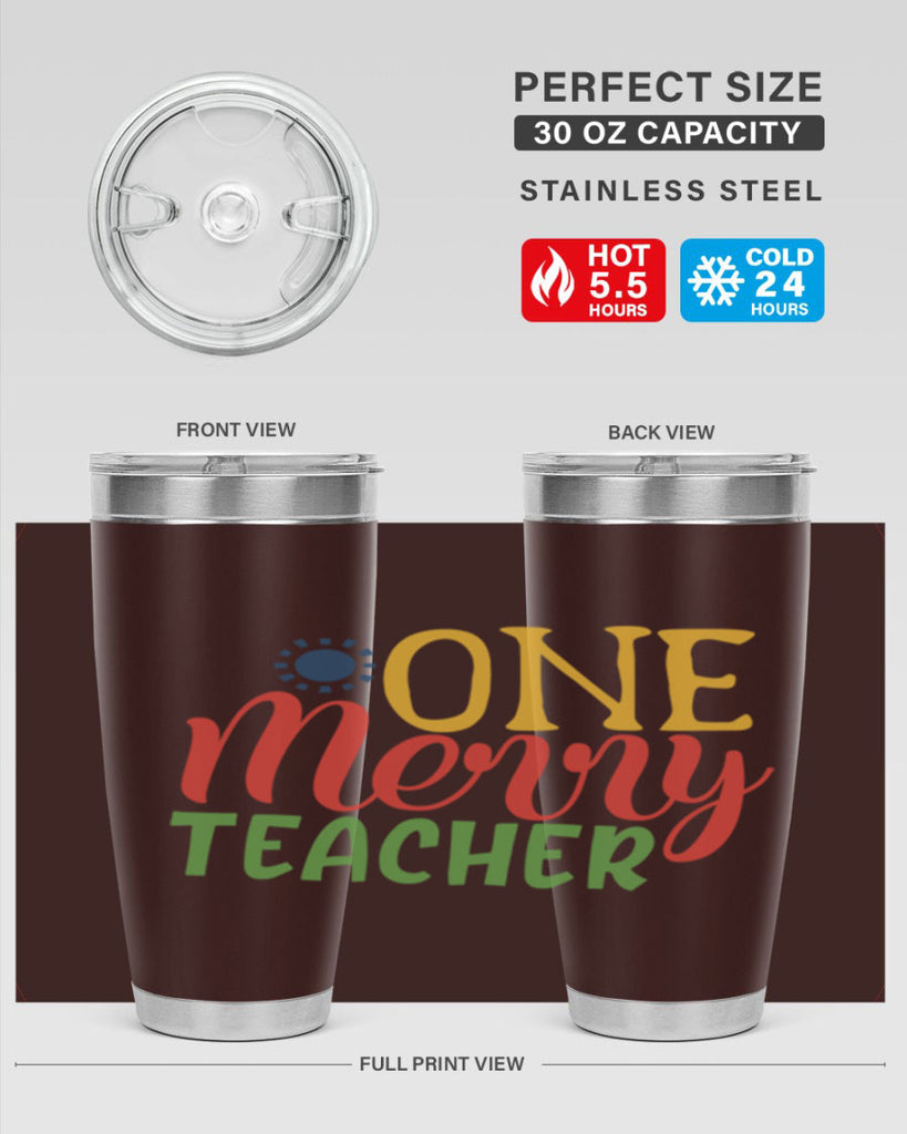 one merry teacher Style 162#- teacher- tumbler