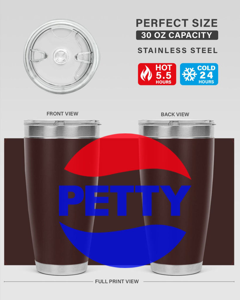 petty  pepsi 54#- black words phrases- Cotton Tank