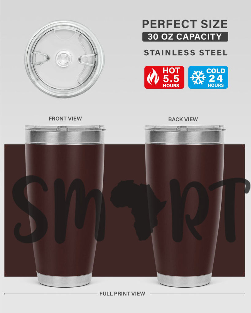 smart africa 32#- black words phrases- Cotton Tank