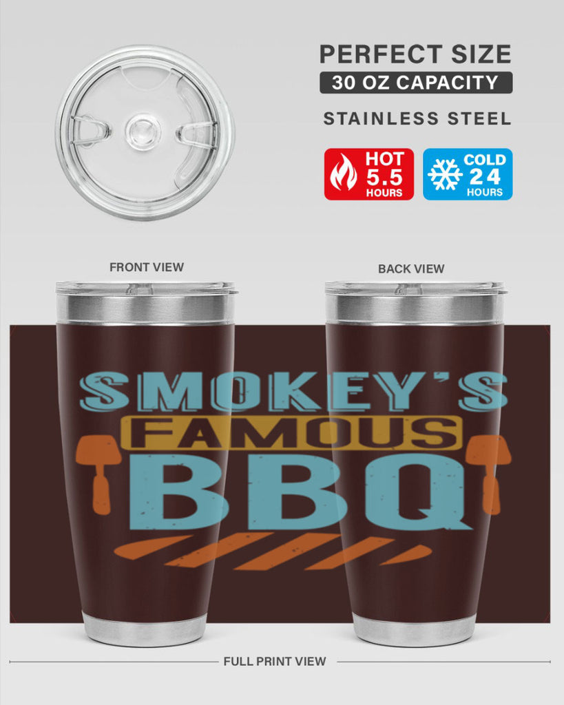 smokeys famous bbq 11#- bbq- Tumbler