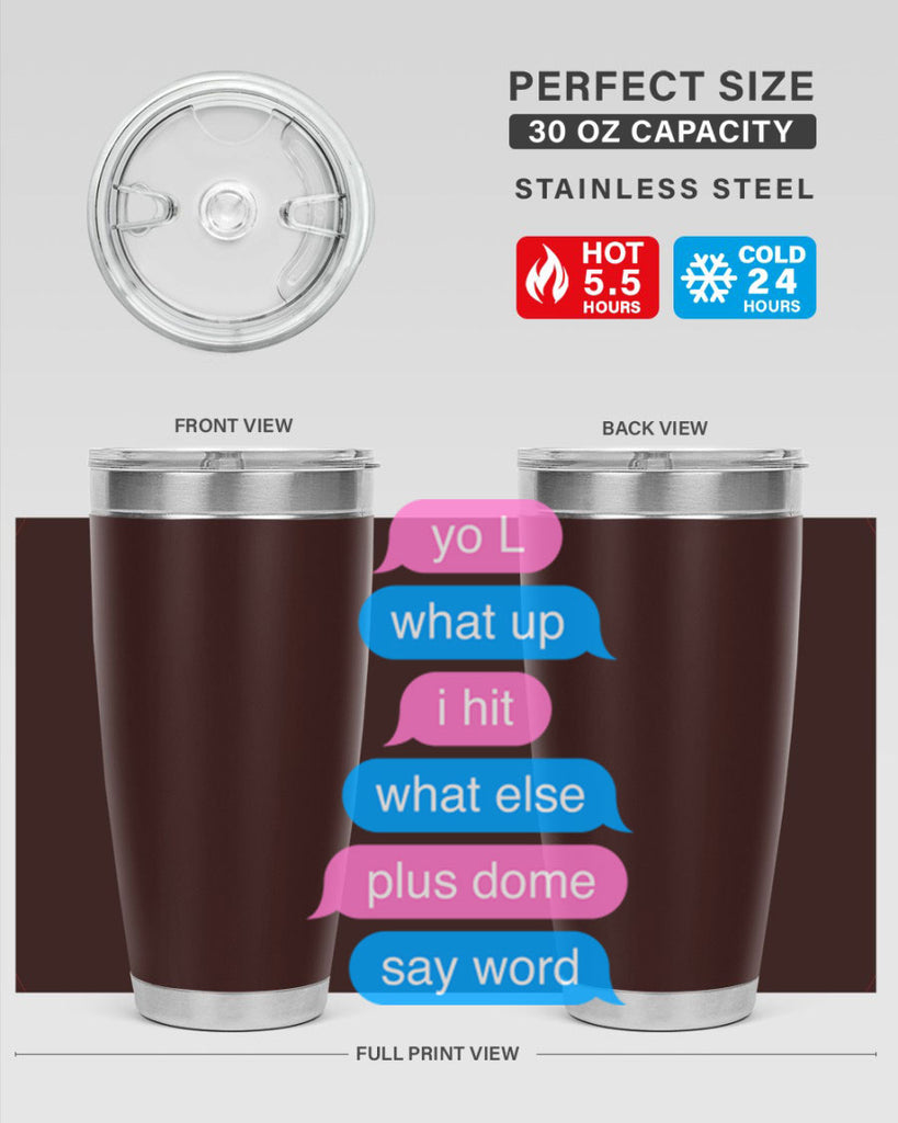 text conversation camron 23#- black words phrases- Cotton Tank