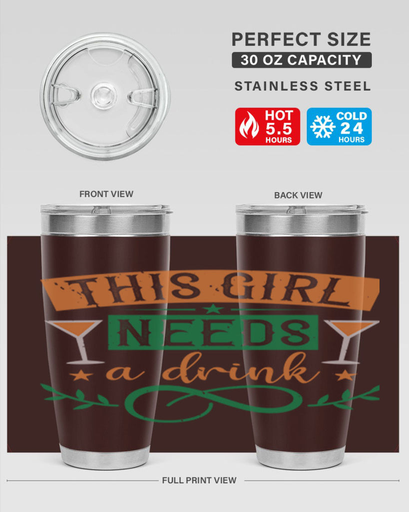 this girl needs a drink 1#- mardi gras- Tumbler