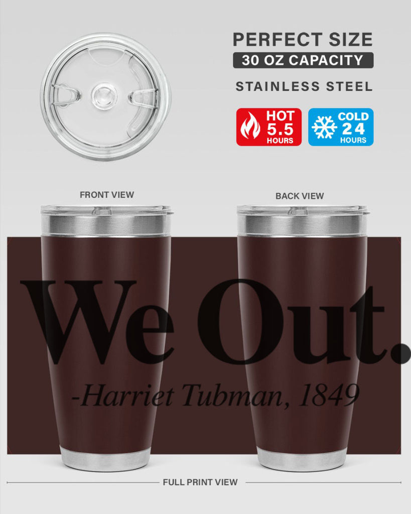 we out harriet tubman 12#- black words phrases- Cotton Tank