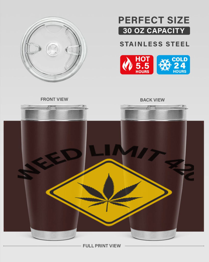 weed limit 420 a 290#- marijuana- Tumbler
