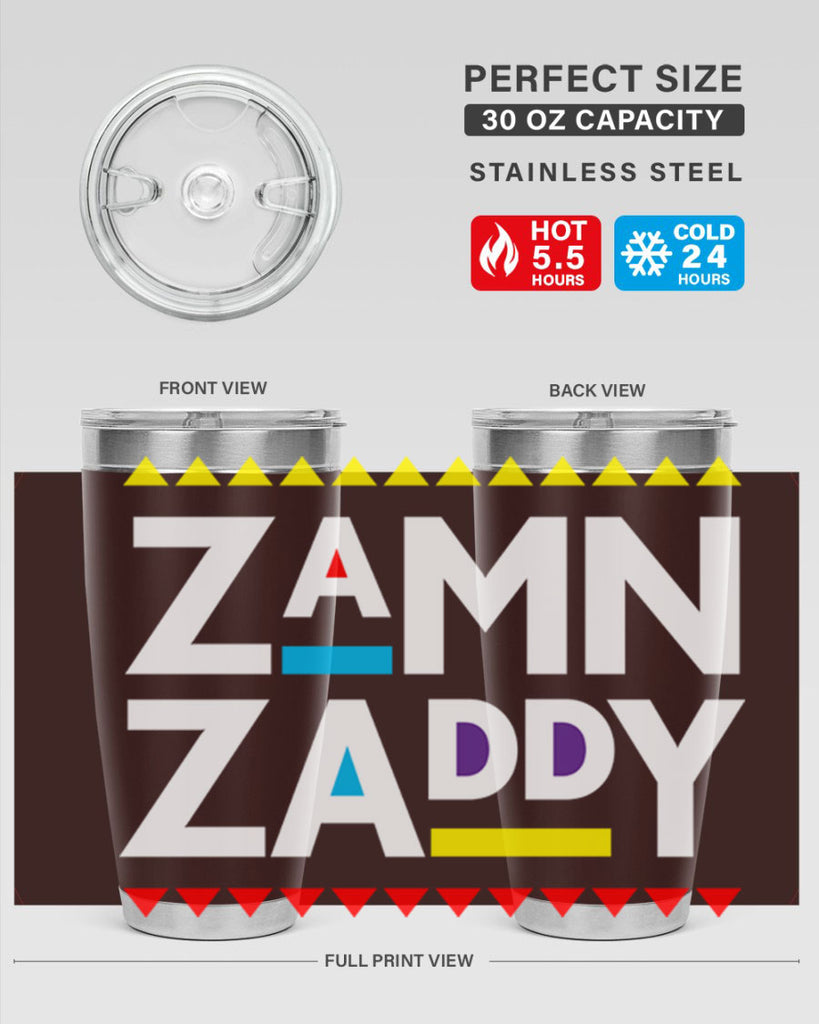 zamn zaddy 1#- black words phrases- Cotton Tank