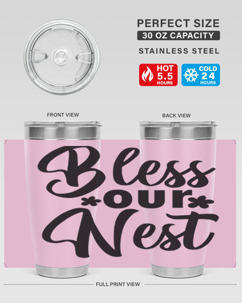 Bless our nest  design 70#- spring- Tumbler