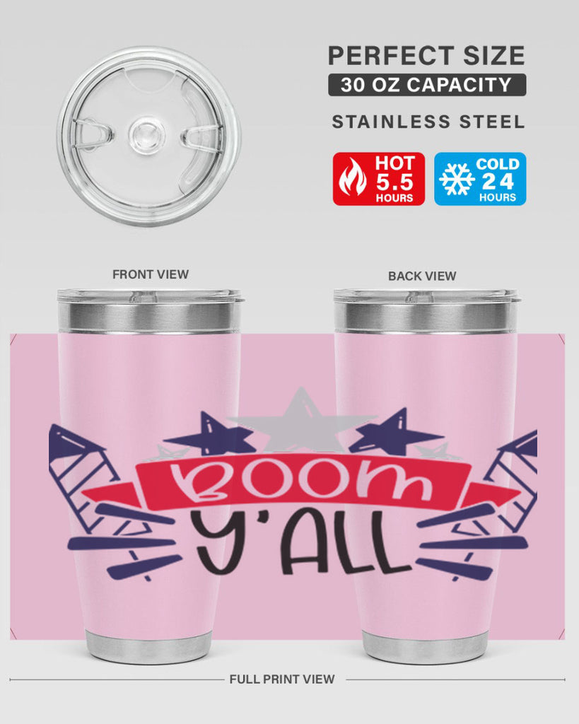 Boom Yall Style 146#- Fourt Of July- Tumbler