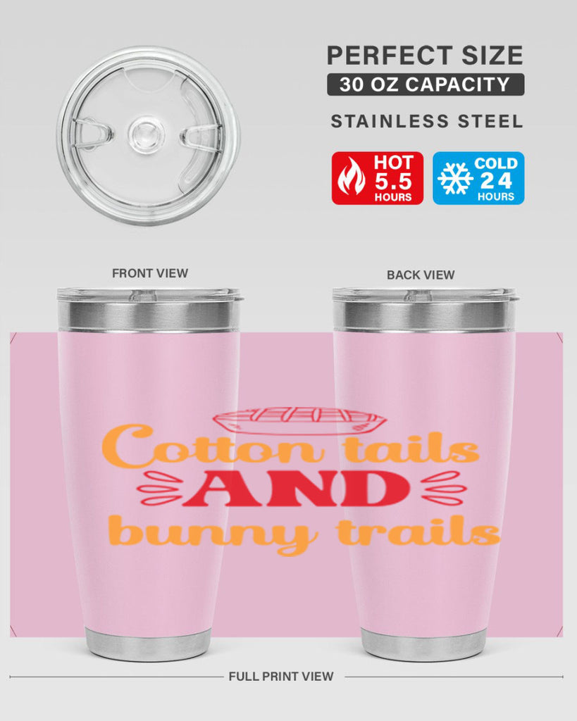 Cotton tails and bunny trails 112#- spring- Tumbler