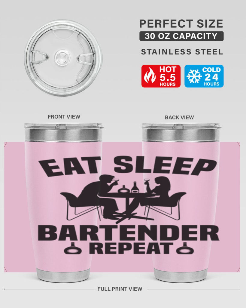 Eat sleep Style 3#- bartender- tumbler