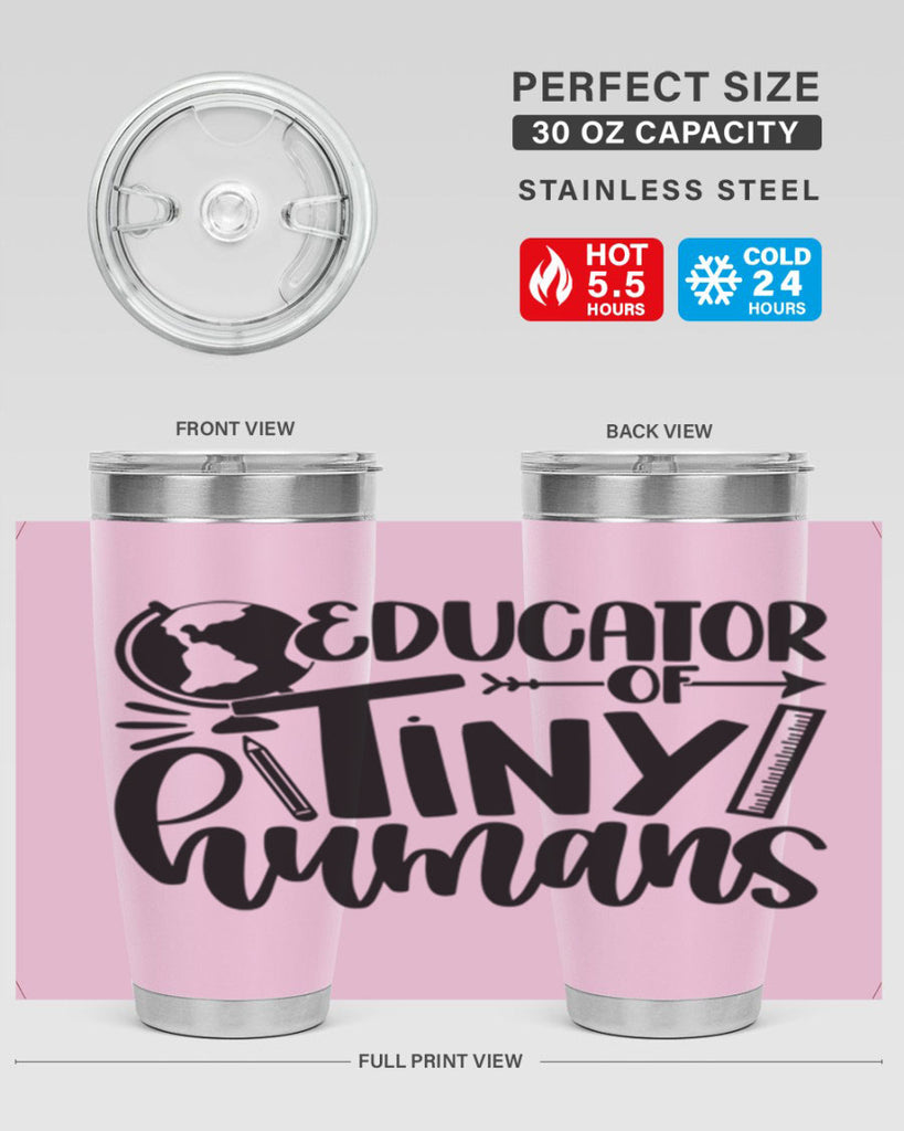 Educator Of Tiny Humans Style 75#- teacher- tumbler