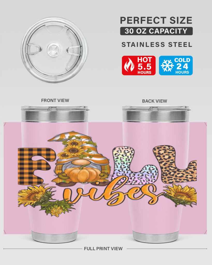 FallVibesFallGnome 164#- fall- Tumbler