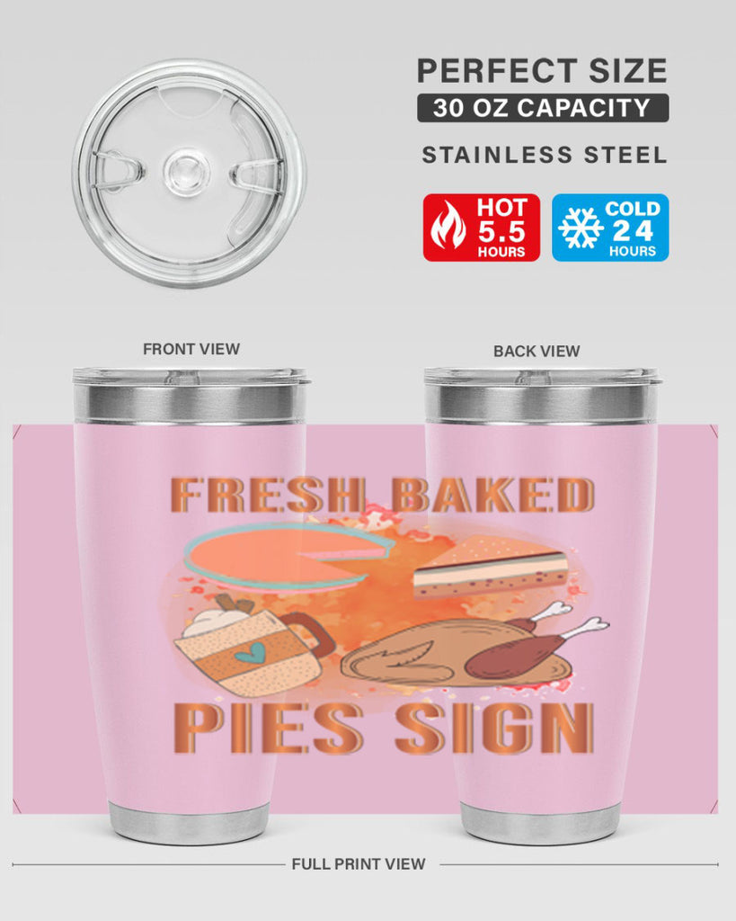 Fresh Baked Pies Sign 187#- fall- Tumbler