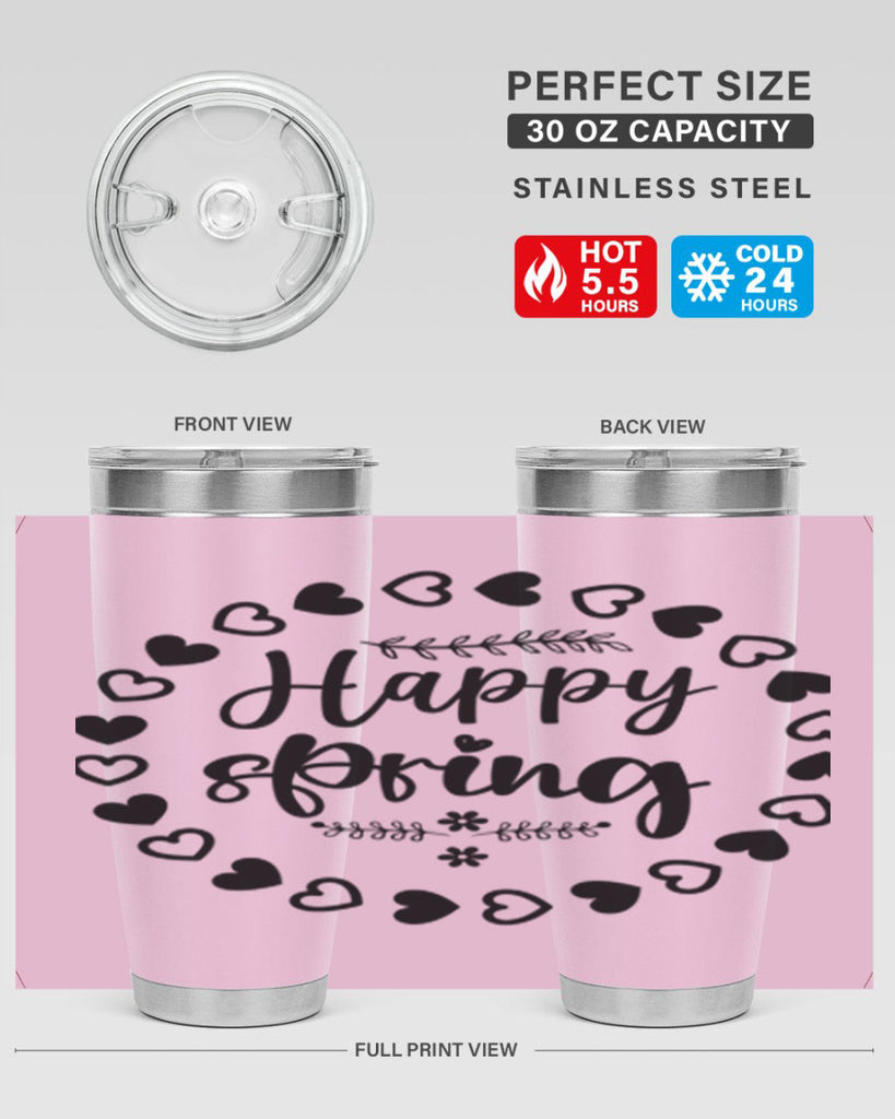 Happy Spring 174#- spring- Tumbler
