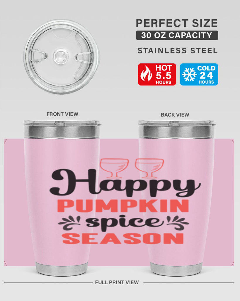 Happy pumpkin spice season 244#- fall- Tumbler