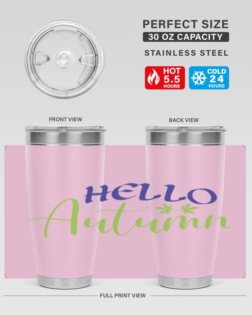 Hello Autumn 271#- fall- Tumbler