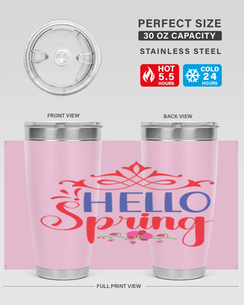 Hello Spring 211#- spring- Tumbler