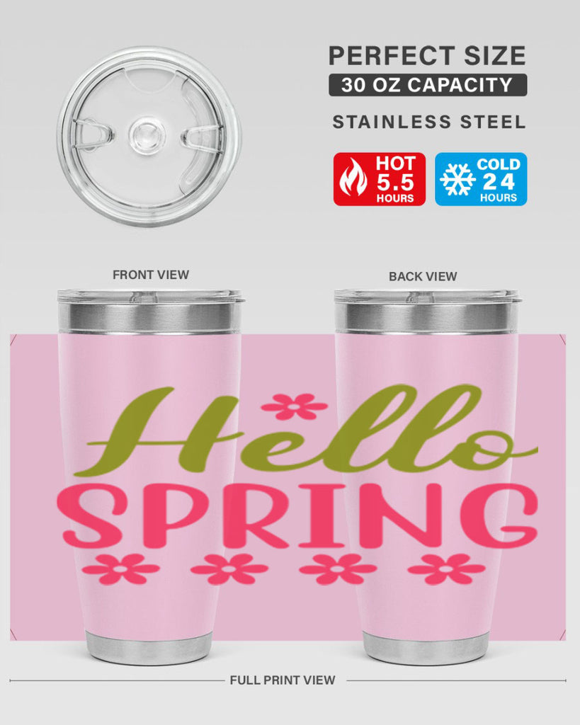 Hello Spring 213#- spring- Tumbler