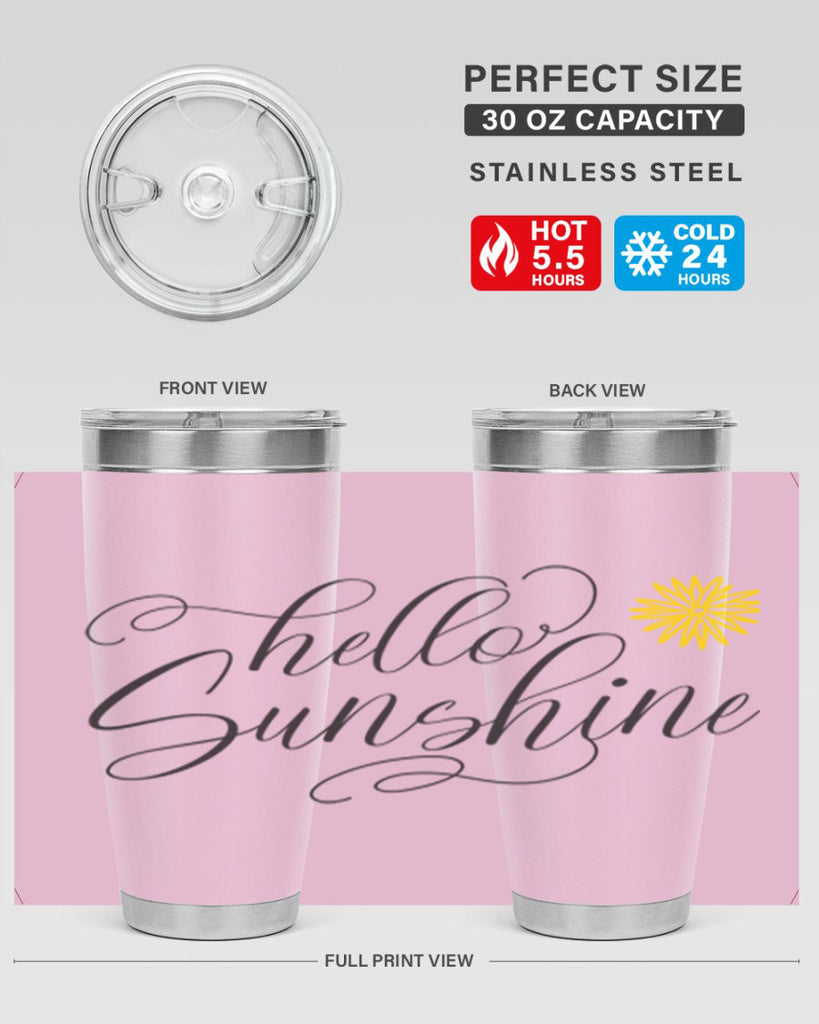 Hello Spring Lettering201#- spring- Tumbler
