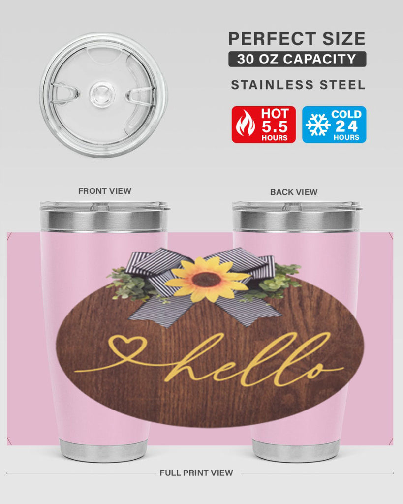 Hello heart Mockup182#- spring- Tumbler