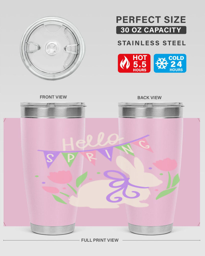 Hello spring bunny193#- spring- Tumbler