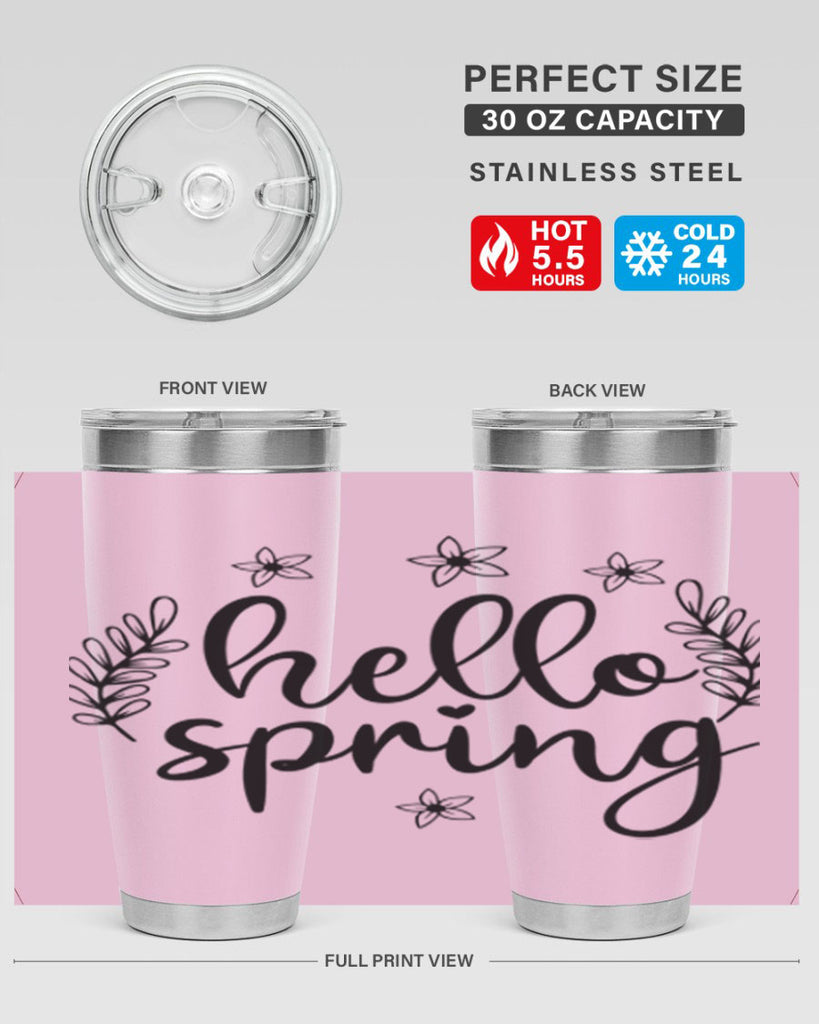Hello spring design  221#- spring- Tumbler