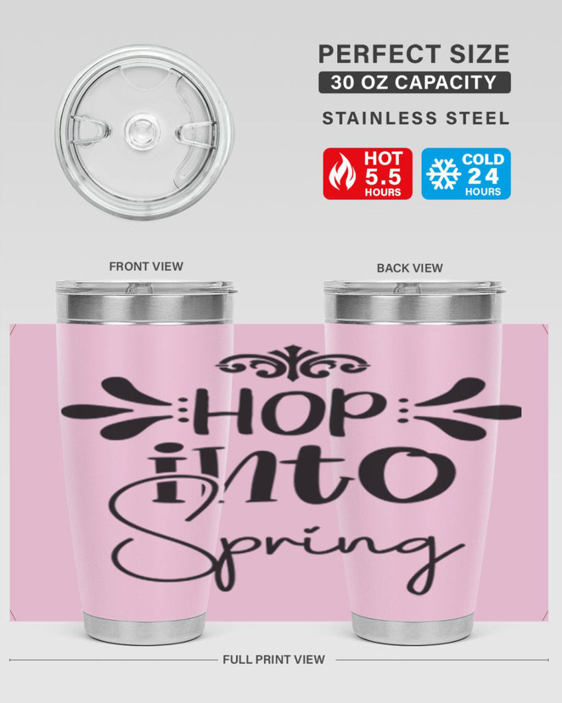 Hop into Spring 247#- spring- Tumbler