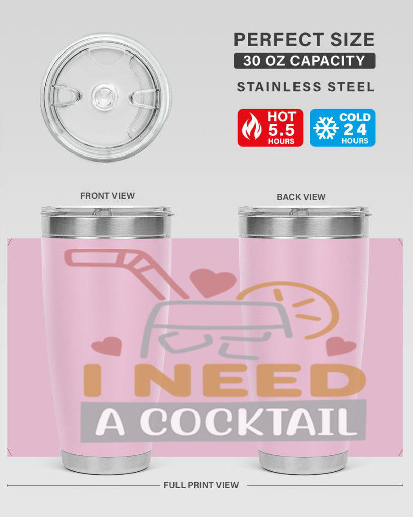 I Need A Cocktail 107#- fashion- Cotton Tank