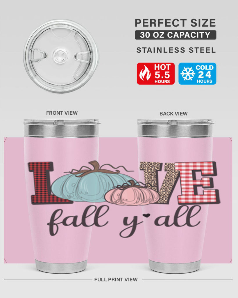 Love Fall Yall 409#- fall- Tumbler
