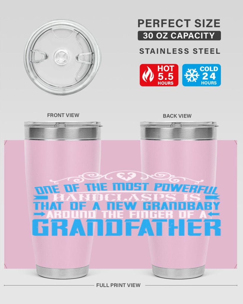 One of the most powerful handclasps is that of a new grandbaby 76#- grandpa - papa- Tumbler