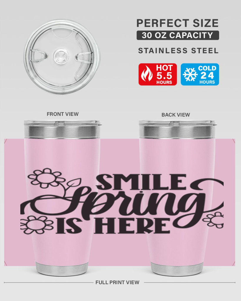 PNG_Smile Spring Is Here395#- spring- Tumbler