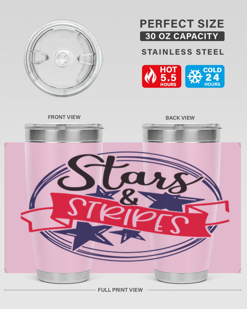 Stars StripeS Style 174#- Fourt Of July- Tumbler