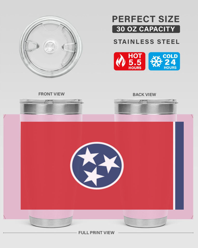 Tennessee 10#- Us Flags- Tumbler